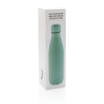 Solid colour vacuum stainless steel bottle 750ml Green - 1 Bounce Creative Designs