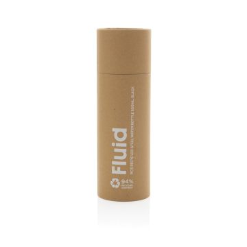 Fluid RCS certified recycled steel water bottle 600ml