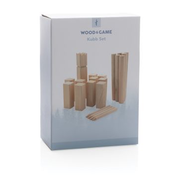 Wooden Kubb Outdoor Throwing Game Set Brown - 1 Bounce Creative Designs