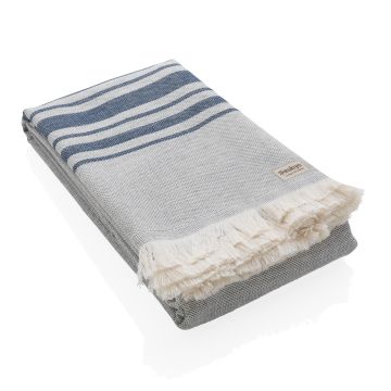 Ukiyo Yumiko AWARE Hammam Towel 100 x 180cm Navy - 1 Bounce Creative Designs