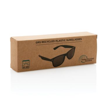 GRS recycled plastic sunglasses Black - 1 Bounce Creative Designs