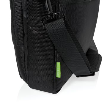 Swiss Peak Voyager Laptop Bag Made From Recycled RPET  Black - 2 Bounce Creative Designs