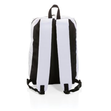 Casual backpack PVC free White - 1 Bounce Creative Designs