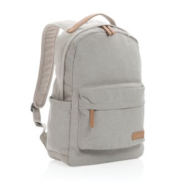 Impact AWARE 16 oz recycled canvas backpack Grey - 1 Bounce Creative Designs