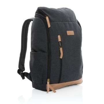 Impact AWARE 16 oz rcanvas 15 inch laptop backpack Black - 1 Bounce Creative Designs