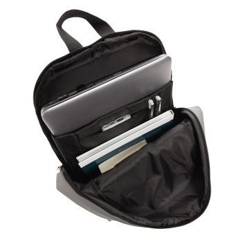 Smooth PU 156laptop backpack Grey - 1 Bounce Creative Designs