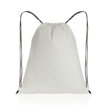 Impact AWARE RPET 190T drawstring bag White - 1 Bounce Creative Designs