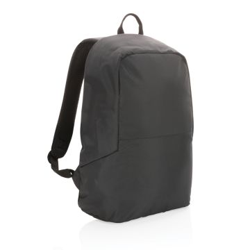 Impact AWARE RPET antitheft backpack Black - 1 Bounce Creative Designs