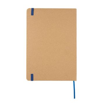 A5 recycled kraft notebook Blue - 1 Bounce Creative Designs