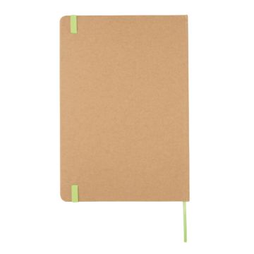 A5 recycled kraft notebook Green - 1 Bounce Creative Designs