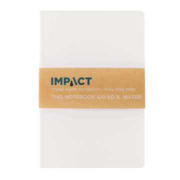 Impact softcover stone paper notebook A5 White - 1 Bounce Creative Designs