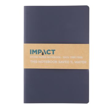 Impact softcover stone paper notebook A5 Navy - 1 Bounce Creative Designs