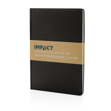 A5 Impact stone paper hardcover notebook Black - 1 Bounce Creative Designs