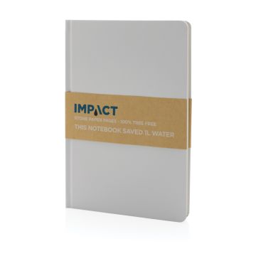 A5 Impact stone paper hardcover notebook White - 1 Bounce Creative Designs
