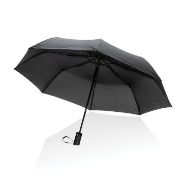 21 Impact AWARE RPET 190T mini auto open umbrella Black - 1 Bounce Creative Designs