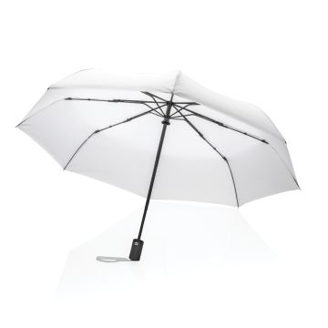 21 Impact AWARE RPET 190T auto openclose umbrella White - 1 Bounce Creative Designs