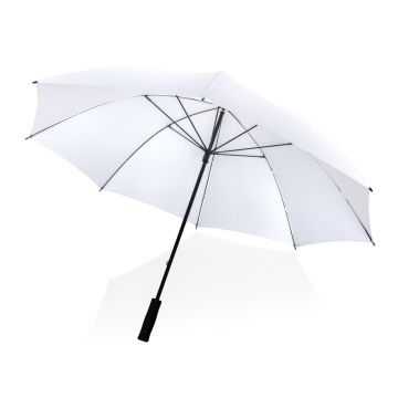30 Impact AWARE RPET 190T Storm proof umbrella White - 1 Bounce Creative Designs