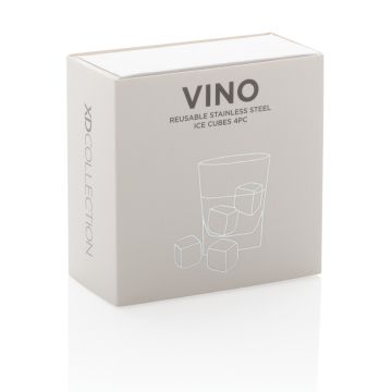 Reusable Stainless Steel Ice Cubes 4 Pcs Silver - 2 Bounce Creative Designs