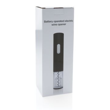 Electric Wine Bottle Opener Battery Operated Black - 1 Bounce Creative Designs