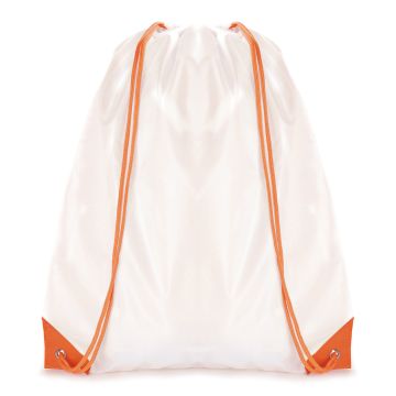White Coloured Trim Pegasus Drawstring Bag