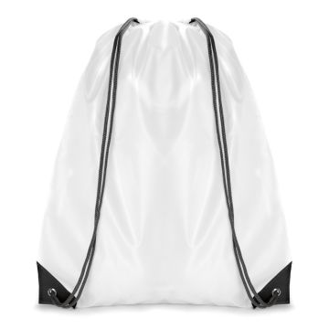 White Coloured Trim Pegasus Drawstring Bag