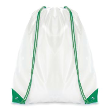 White Coloured Trim Pegasus Drawstring Bag