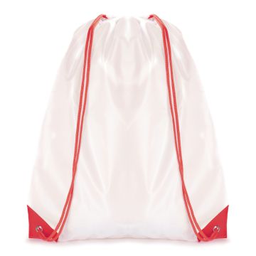 White Coloured Trim Pegasus Drawstring Bag