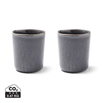 Branded VINGA Nomimono Mug, 2 Pcs Set Black 