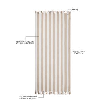 VINGA Ornos GRS recycled cotton hammam towel
