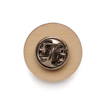 Promotional Small Round Wooden Badge