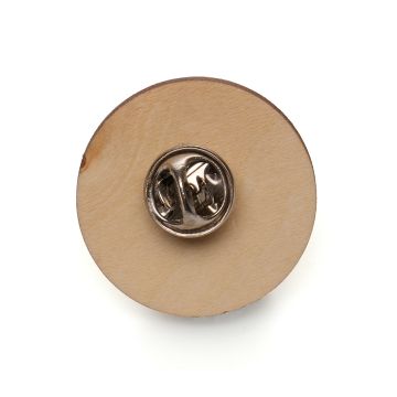 Promotional Medium Round Wooden Badge