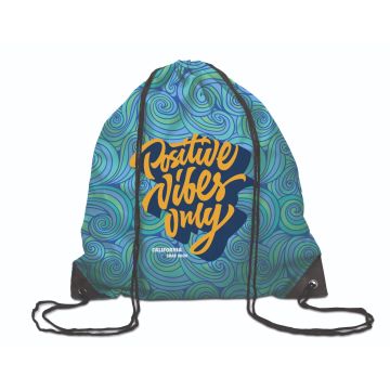 Bespoke Drawstring bag with PU corners