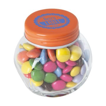 Small glass jar with choco's