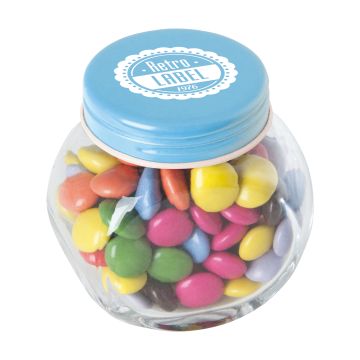 Small glass jar with choco's