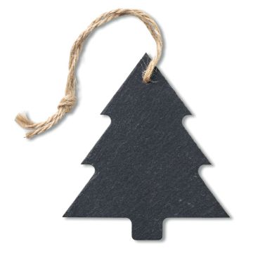 SLATETREE Slate Christmas Tree Hanging Decoration Black - 1 Bounce Creative Designs