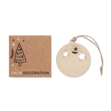ROSEED Wooden bauble shape hanger