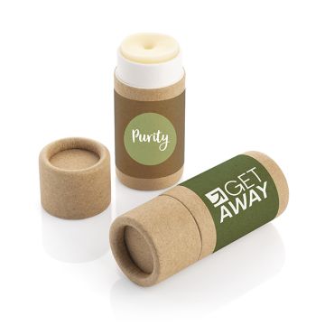 Eco Vegan Lip Balm In Cardboard Tube Natural - 1 Bounce Creative Designs