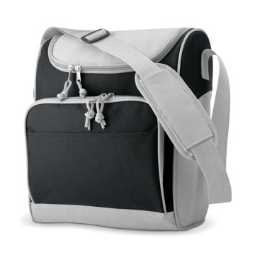 ZIPPER Cooler Bag With Front Pocket Black - 1 Bounce Creative Designs