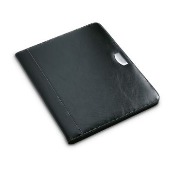 BUSWE BIG Vegan Leather Portfolio With Notebook Black - 1 Bounce Creative Designs