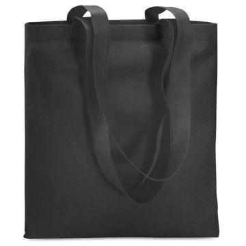 TOTECOLOR Non Woven Tote Shopping Bag Black - 1 Bounce Creative Designs