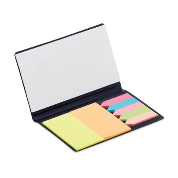 MEMOFF Memo Pad Booklet With Page Markers Black - 1 Bounce Creative Designs