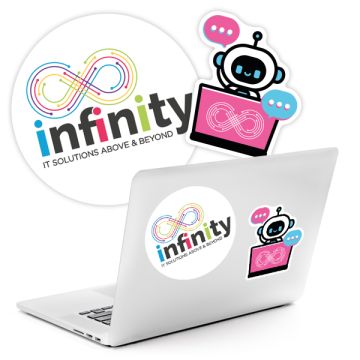 Laptop Stickers Bespoke Shape