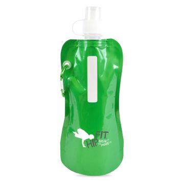 Promotional Fold Up 400ml Metallic Bottle