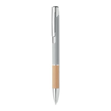SPARTA Push button aluminium pen Matt Silver