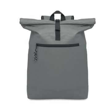 IREA 600Dpolyester rolltop backpack Stone Grey