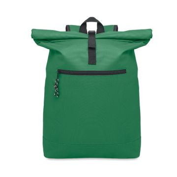 IREA 600Dpolyester rolltop backpack Dark Green