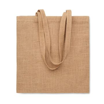 ZOLANG Jute Long Handled Shopping Bag