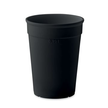 AWAYCUP PP cup capacity 250ml Black