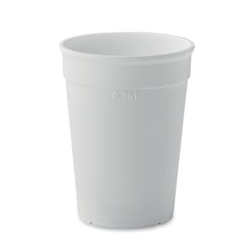 AWAYCUP PP cup capacity 250ml White
