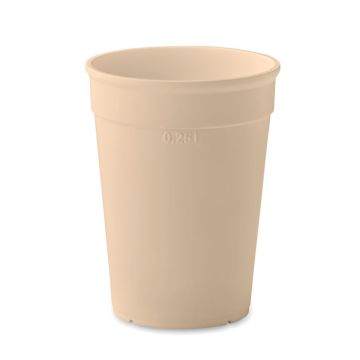 AWAYCUP PP cup capacity 250ml Beige